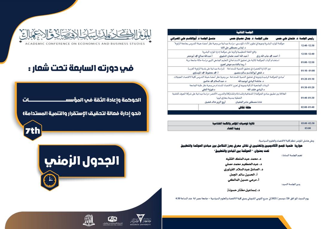 المؤتمر الأكاديمي - الدورة السابعة 2025